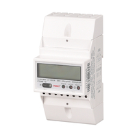 4 Modular Three Phase Four Wire Din Rail Electric Meter