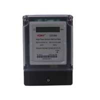 Digital Single Phase electricity Energy Meter static commerce lcd display 